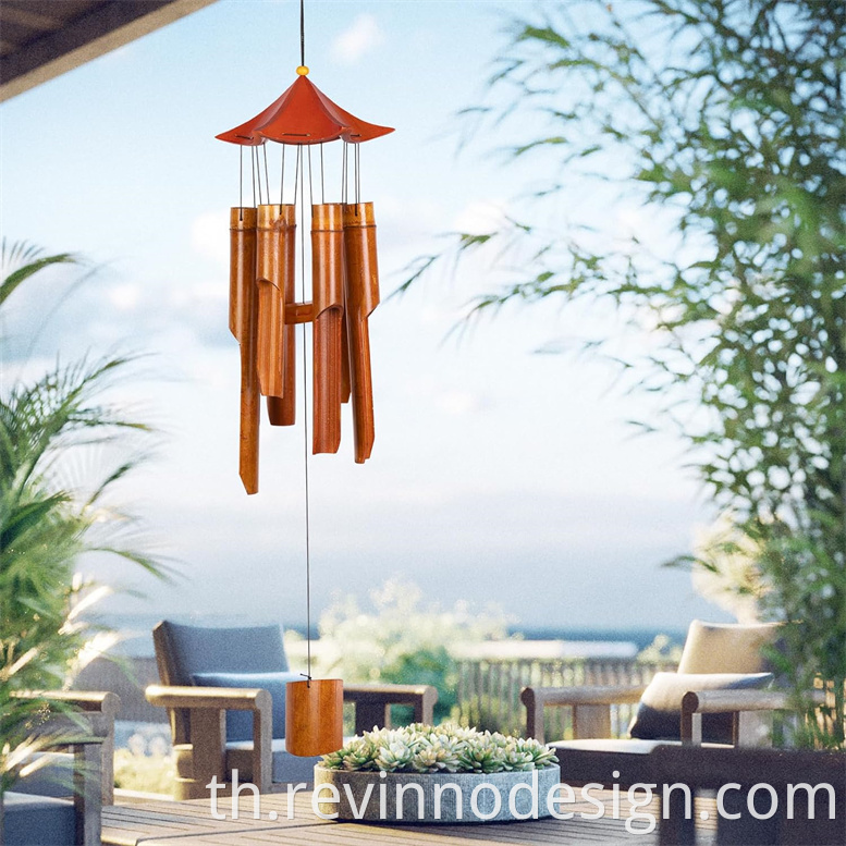 large bamboo wind chimes